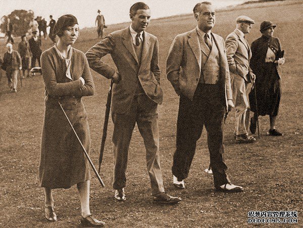 1933年沃普斯顿混合四人赛中的乔伊斯、罗杰和托利